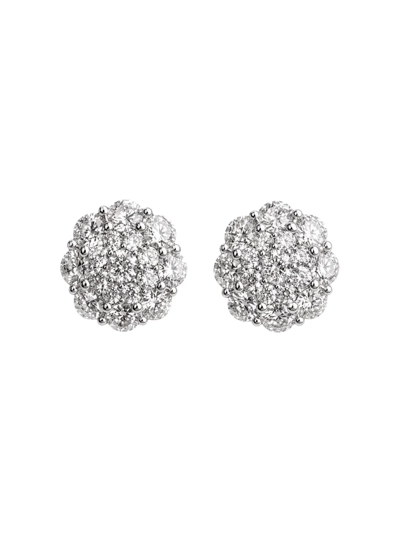 2.783ct Diamond 18K Gold Flower Stud Earrings 2.783ct Diamond 18K Gold Flower Stud Earrings