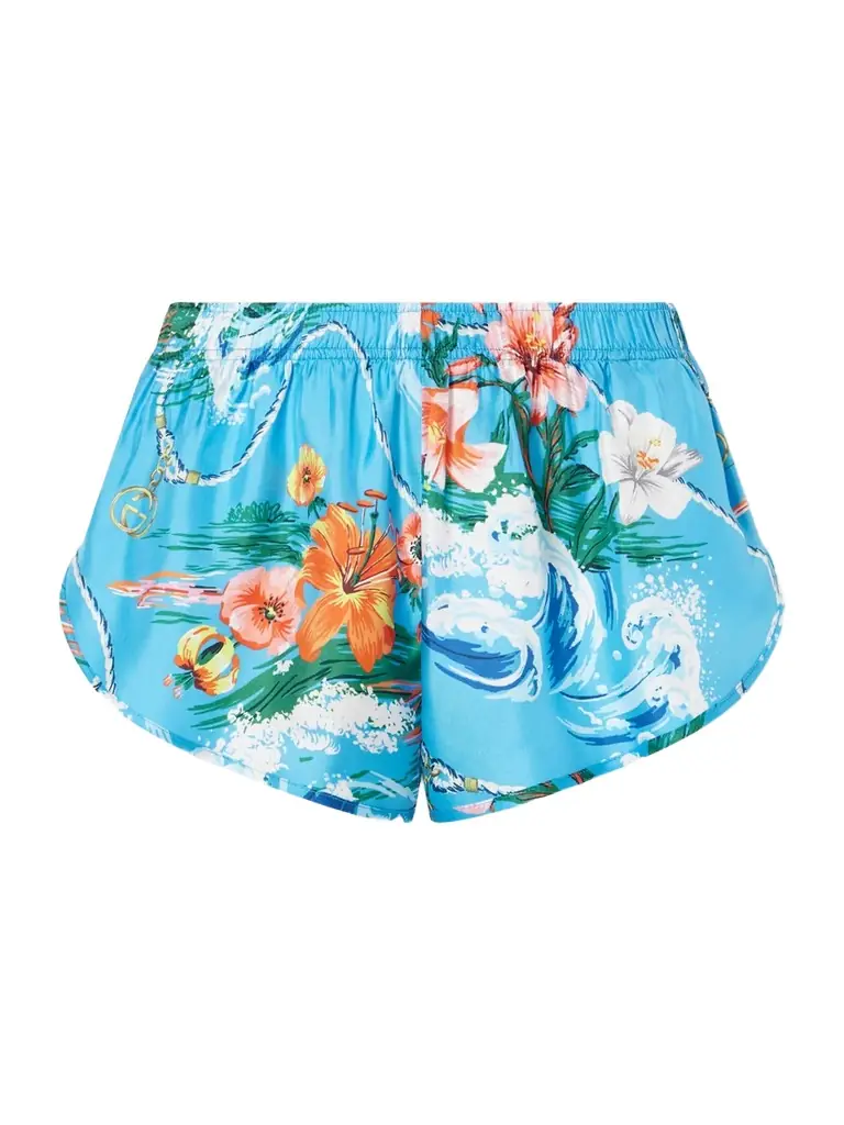 Gucci Printed Silk-twill Shorts | Image 1 Gucci Printed Silk-twill Shorts | Image 1
