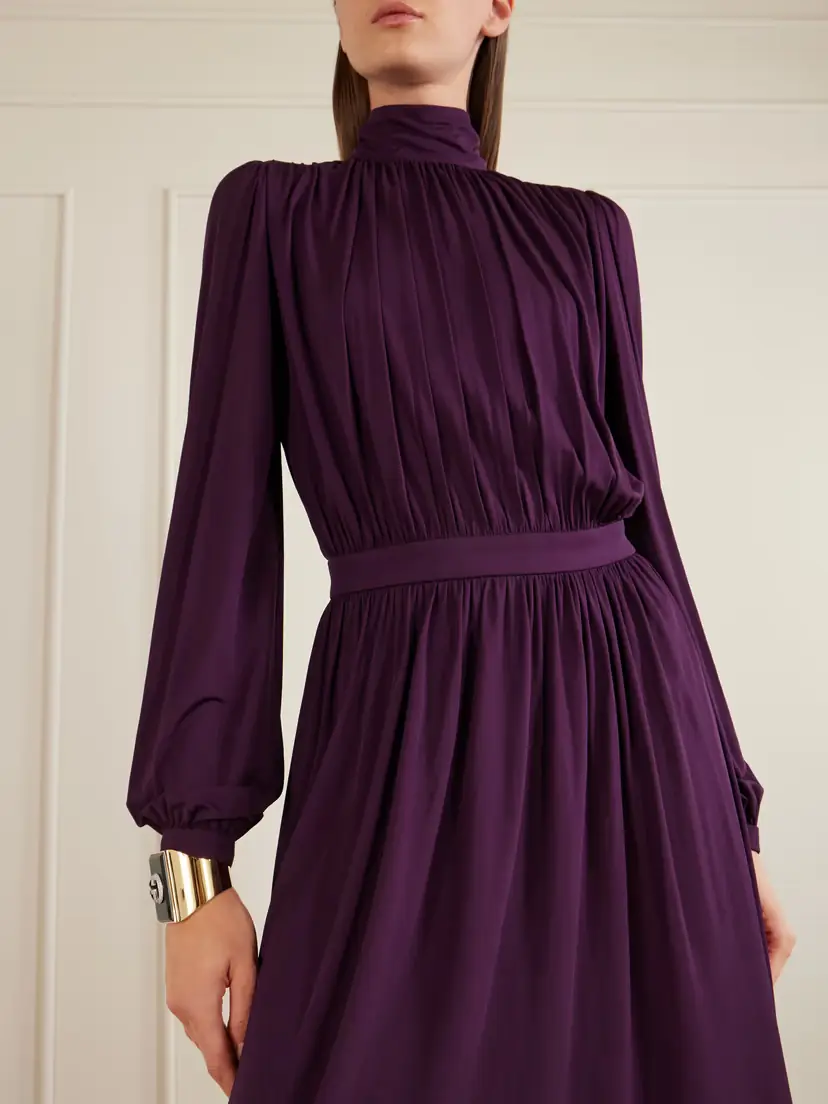 Gucci Crepe Midi Dress | Thumbnail 4 Gucci Crepe Midi Dress | Thumbnail 4
