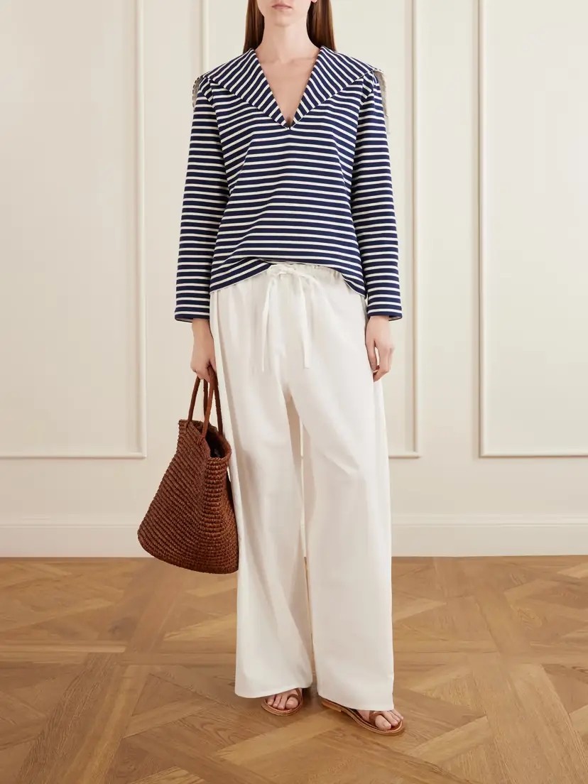 Les Vacances D’Irina The Pantaloons Cotton-poplin Wide-leg Pants | Thumbnail 2 Les Vacances D’Irina The Pantaloons Cotton-poplin Wide-leg Pants | Thumbnail 2
