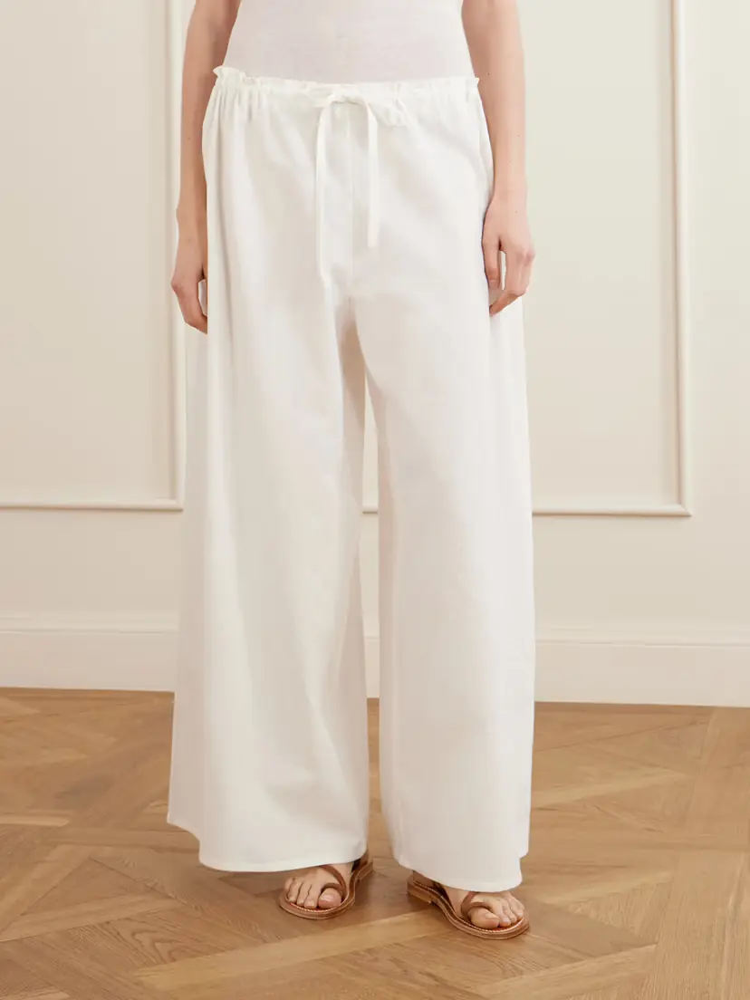 Les Vacances D’Irina The Pantaloons Cotton-poplin Wide-leg Pants | Thumbnail 3 Les Vacances D’Irina The Pantaloons Cotton-poplin Wide-leg Pants | Thumbnail 3