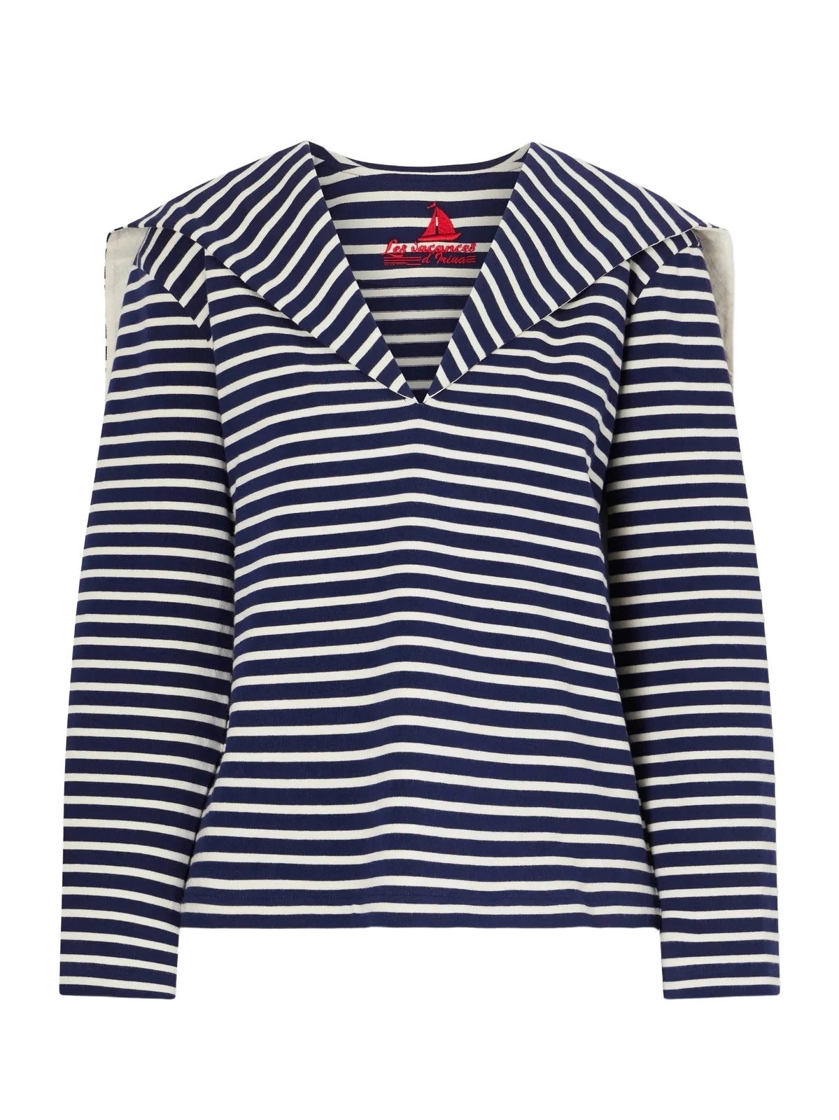 Seaman Striped Cotton-jersey Blouse Seaman Striped Cotton-jersey Blouse