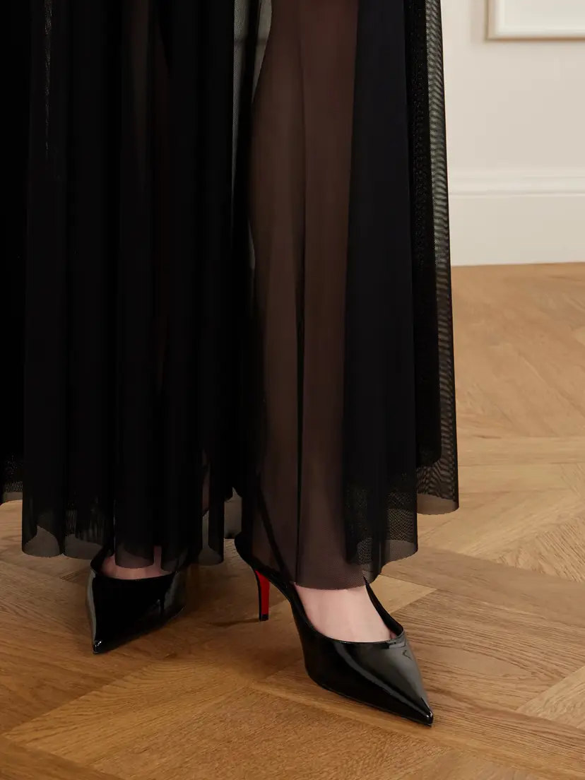 Christian Louboutin Miss Z 60 Patent-leather Slingback Pumps | Thumbnail 2