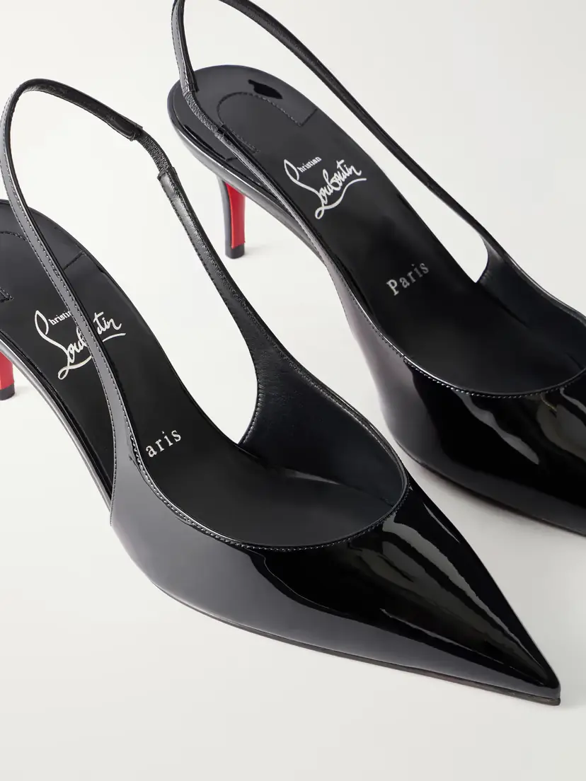 Christian Louboutin Miss Z 60 Patent-leather Slingback Pumps | Thumbnail 5