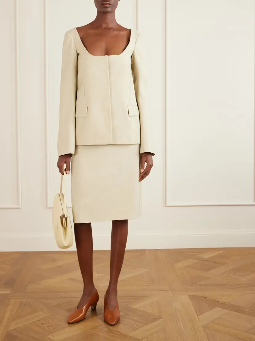 Calvin Klein Collection Lunas Wool Midi Skirt | Thumbnail 2 Calvin Klein Collection Lunas Wool Midi Skirt | Thumbnail 2