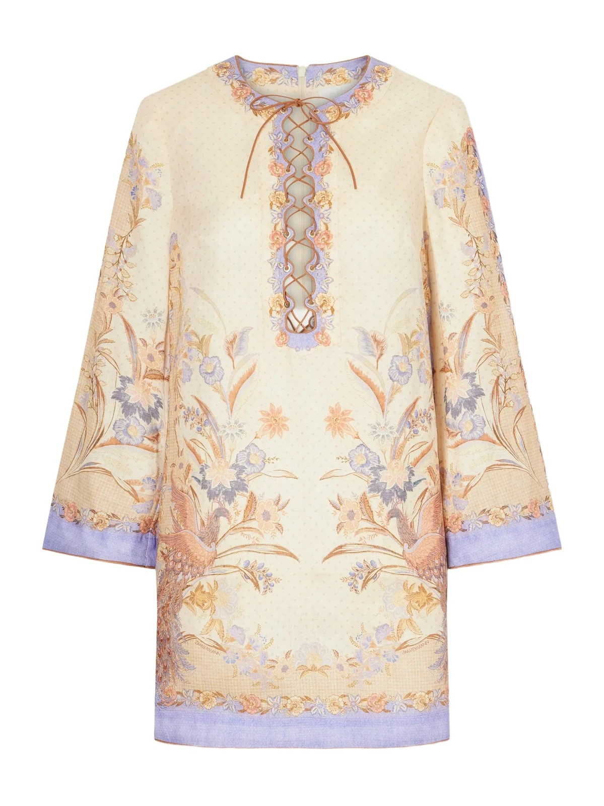 Indra Printed Linen Mini Dress Indra Printed Linen Mini Dress