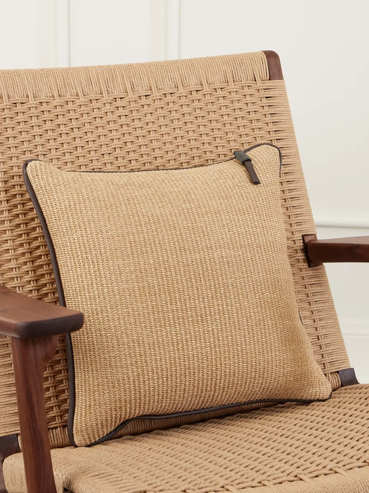 Brunello Cucinelli Raffia-effect Cushion