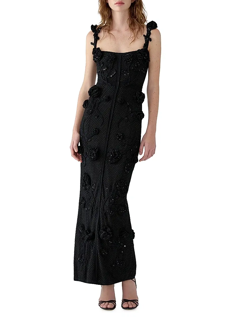 Women's Floral Crochet Cocktail Dress Women's Floral Crochet Cocktail Dress