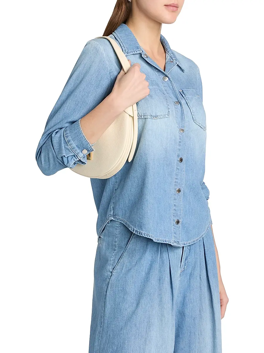 L'Agence Women's Isla Denim Button-Front Shirt | Thumbnail 4 L'Agence Women's Isla Denim Button-Front Shirt | Thumbnail 4