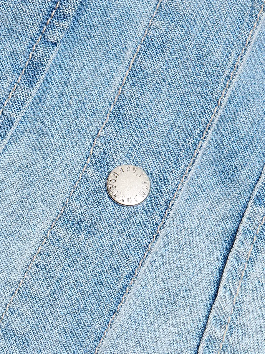 L'Agence Women's Isla Denim Button-Front Shirt | Thumbnail 7 L'Agence Women's Isla Denim Button-Front Shirt | Thumbnail 7