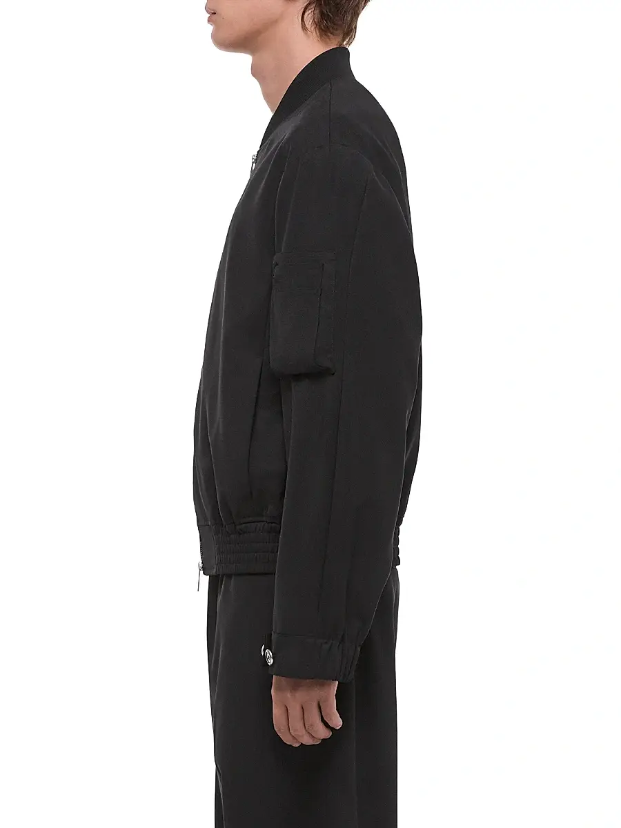 Helmut Lang Men's HL001 Wool Gabardine Bomber Jacket | Thumbnail 4 Helmut Lang Men's HL001 Wool Gabardine Bomber Jacket | Thumbnail 4