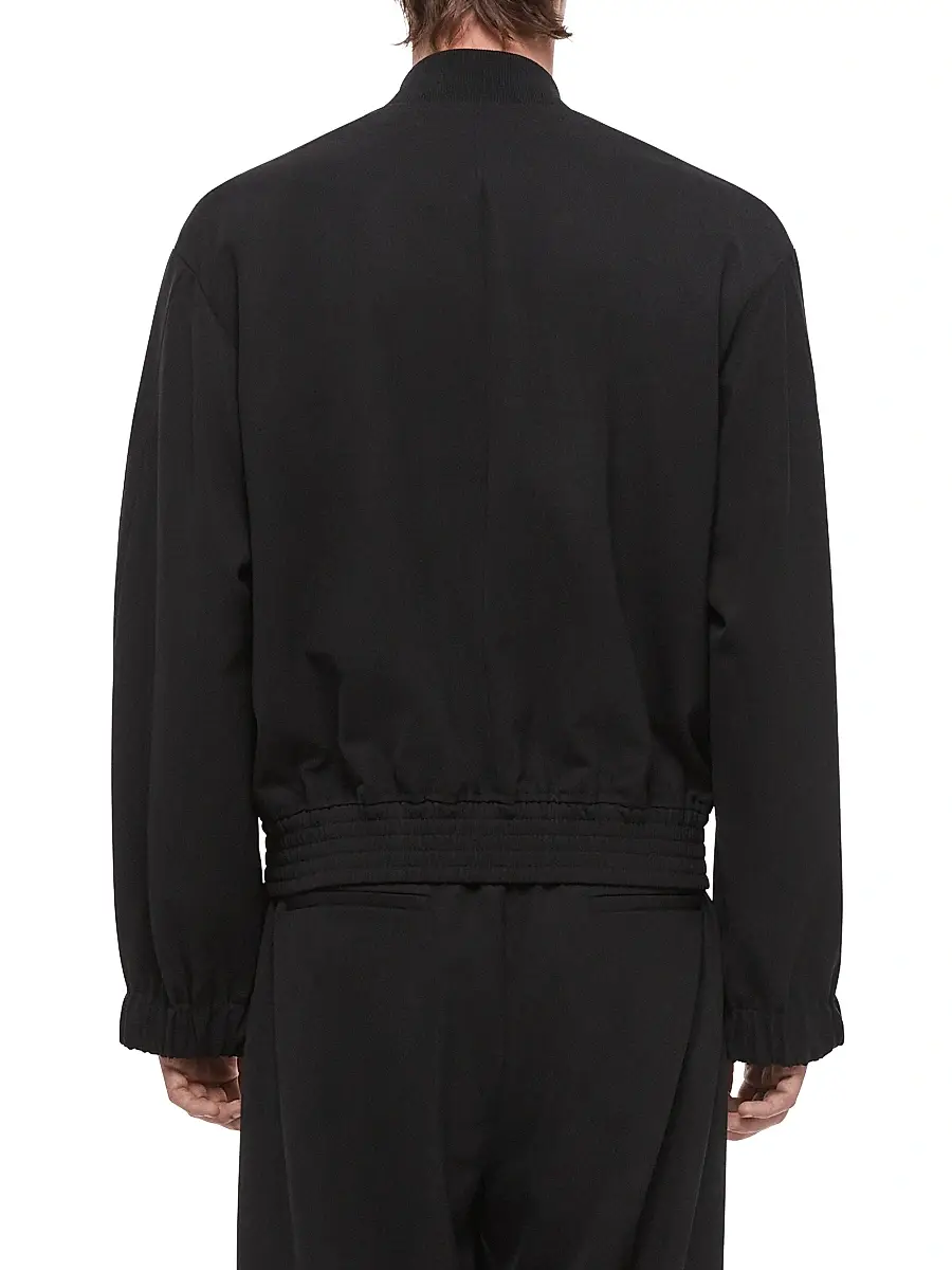 Helmut Lang Men's HL001 Wool Gabardine Bomber Jacket | Thumbnail 5 Helmut Lang Men's HL001 Wool Gabardine Bomber Jacket | Thumbnail 5