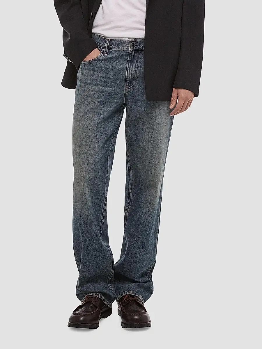 Helmut Lang Men's Wardrobe Relaxed Wide-Leg Jeans | Thumbnail 9