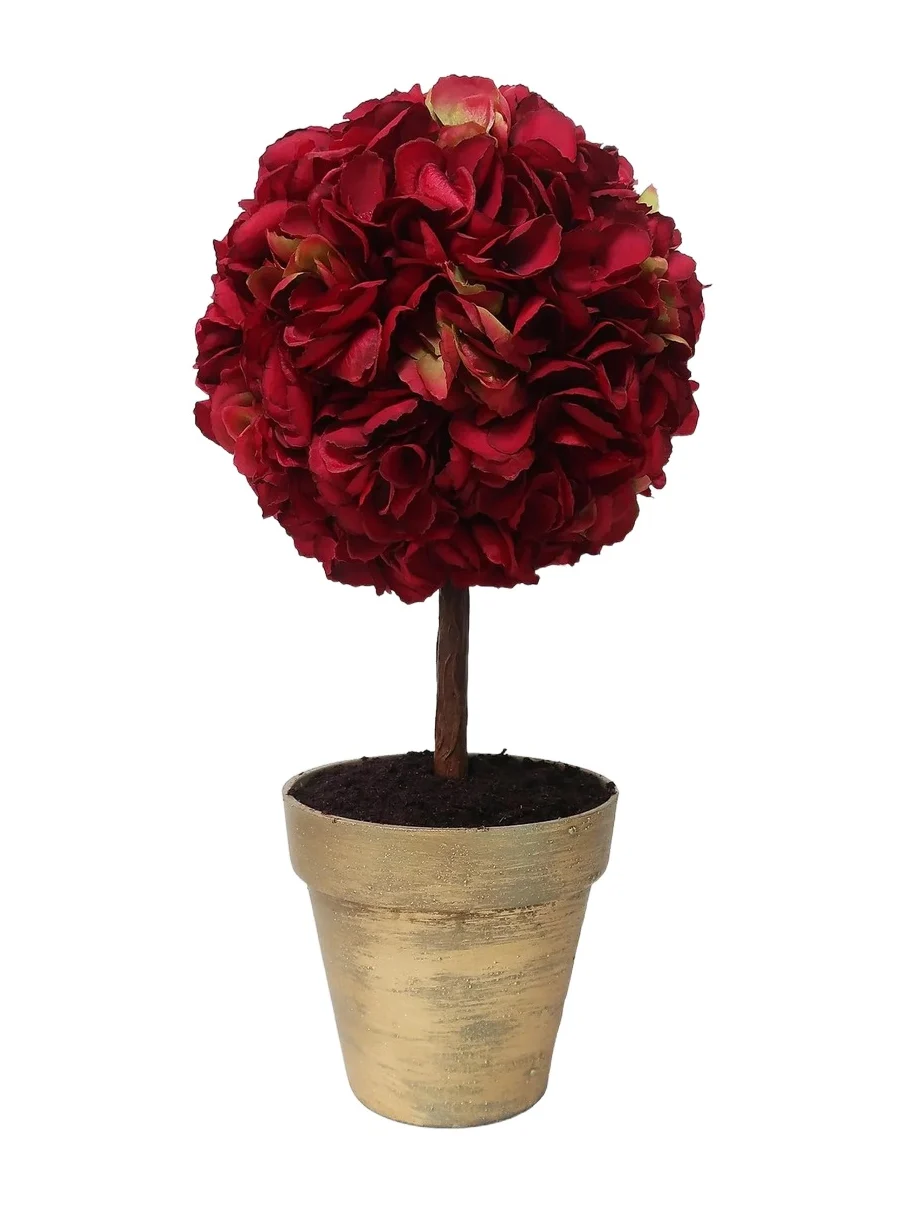 Winward Home Artificial Hydrangea In Ceramic Pot