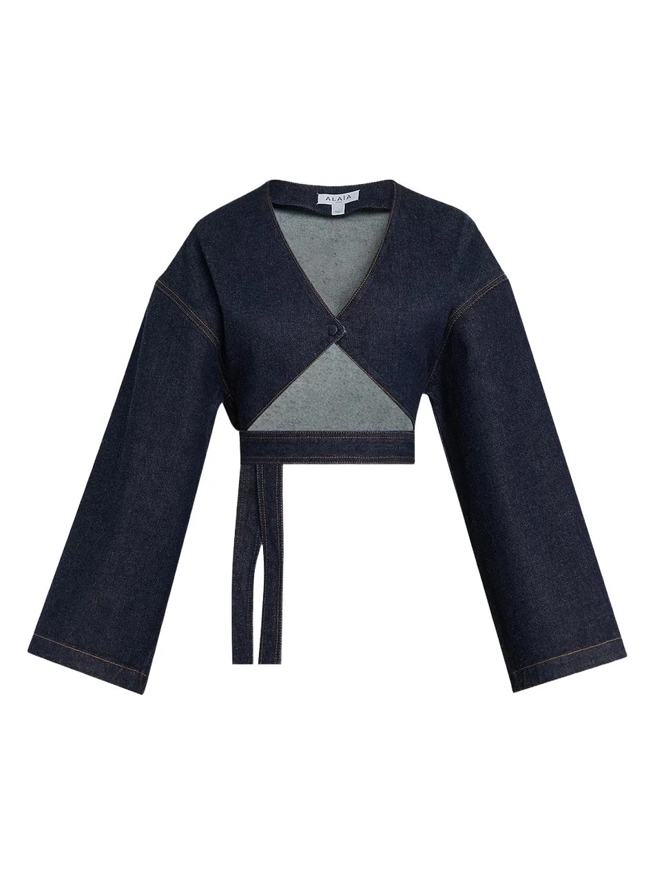 Women's Denim Wrap Jacket Women's Denim Wrap Jacket