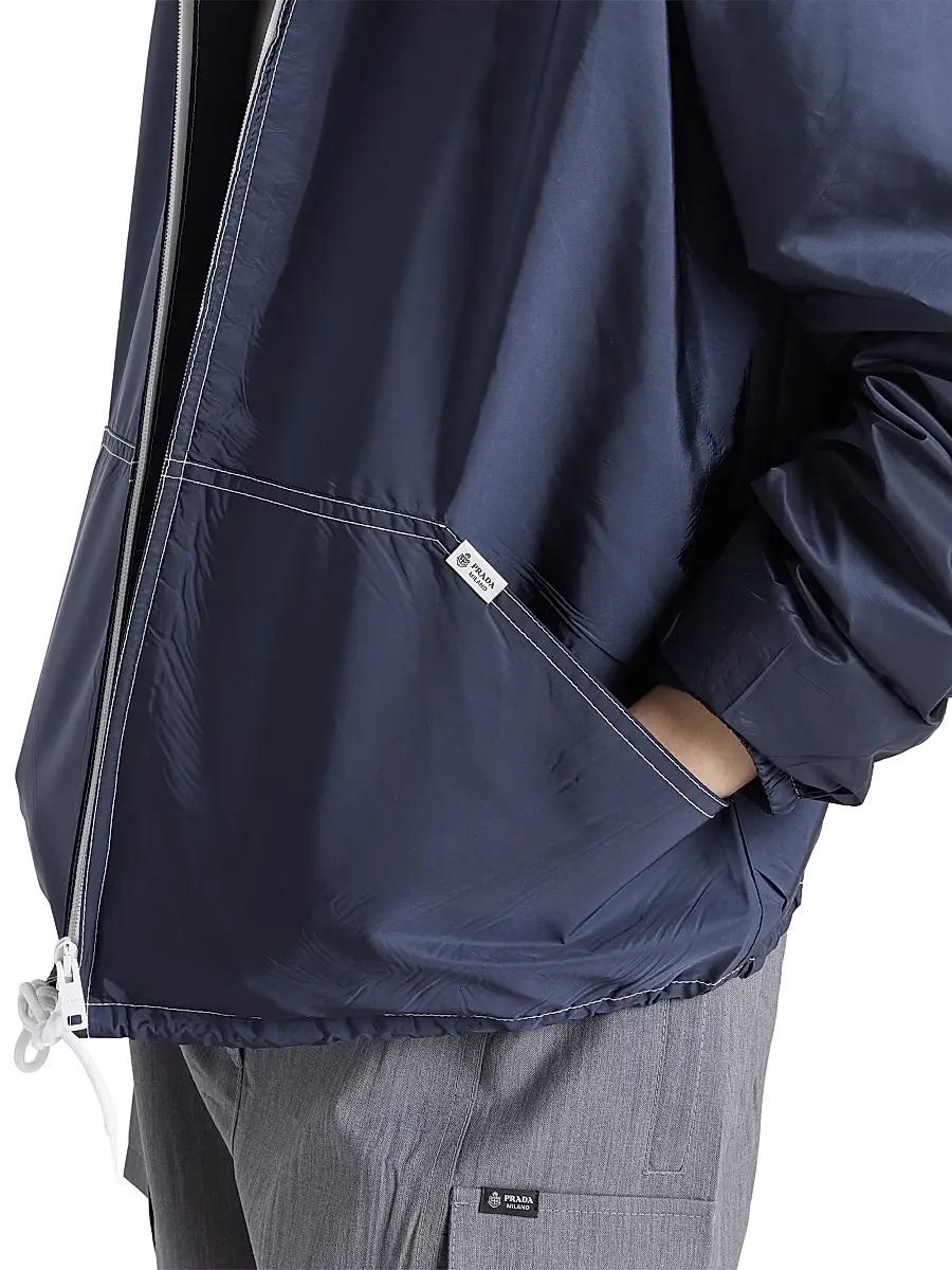 Prada Women's Lightweight Nylon Blouson Jacket | Thumbnail 6 Prada Women's Lightweight Nylon Blouson Jacket | Thumbnail 6
