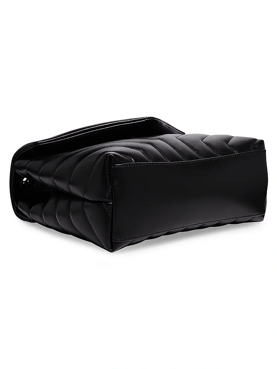 Saint Laurent Women's Loulou Matelassé Leather Shoulder Bag - Noir | Thumbnail 5 Saint Laurent Women's Loulou Matelassé Leather Shoulder Bag - Noir | Thumbnail 5