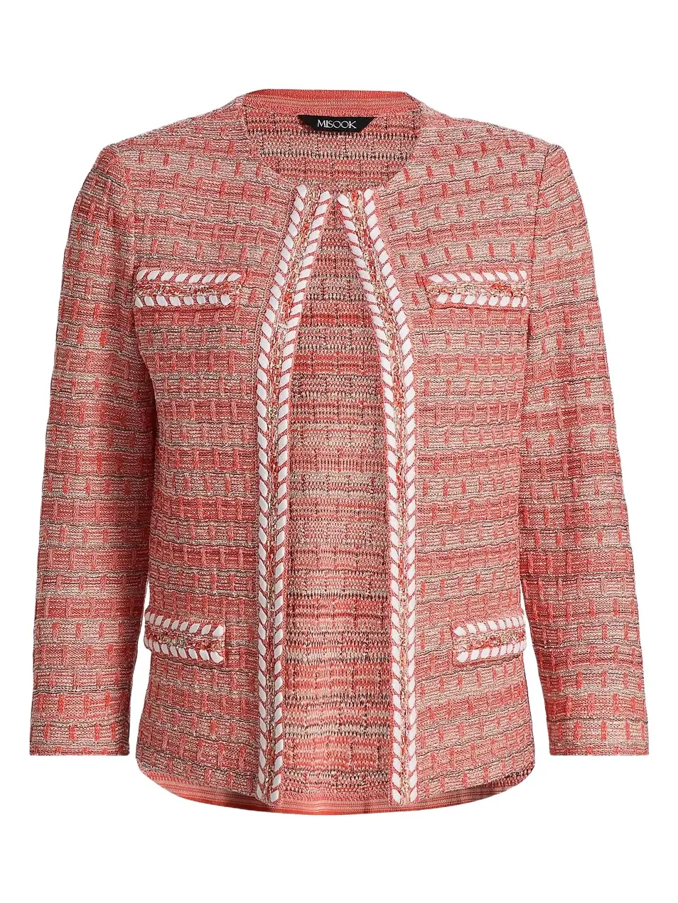 Misook Women's Heritage Whipstitch-Trim Jacket