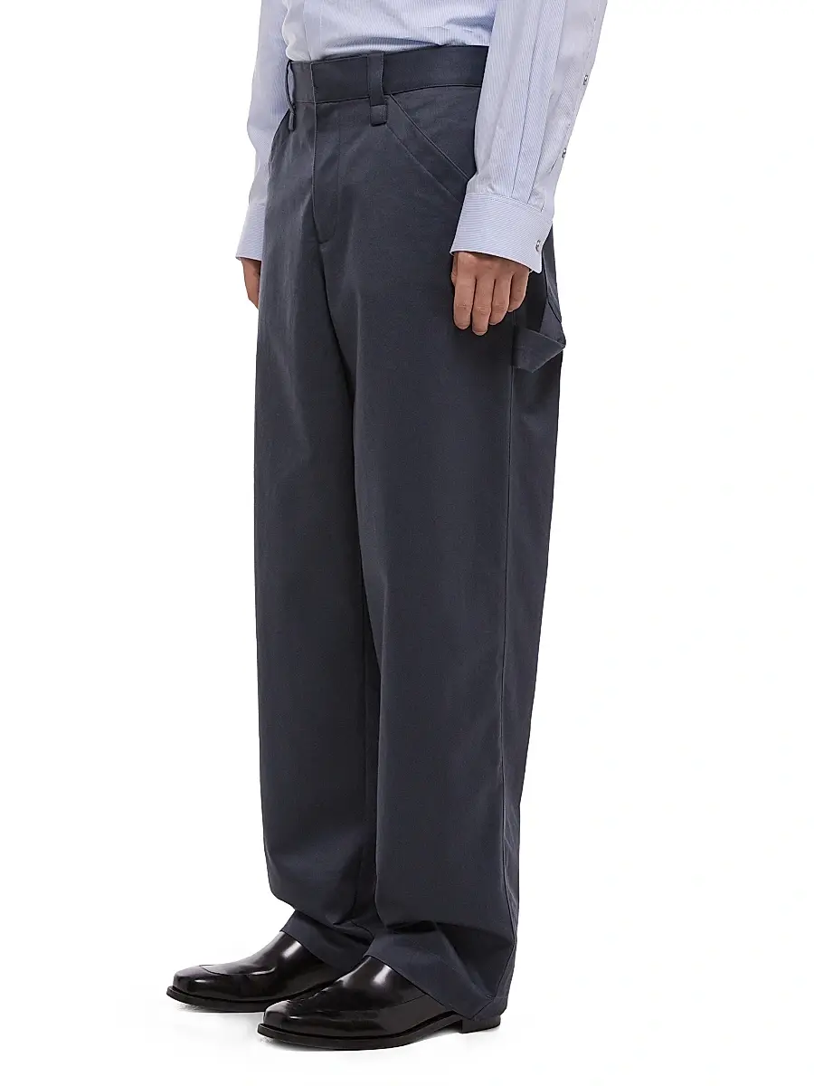 Helmut Lang Men's Cotton Twill Relaxed-Fit Chino Pants | Thumbnail 4 Helmut Lang Men's Cotton Twill Relaxed-Fit Chino Pants | Thumbnail 4