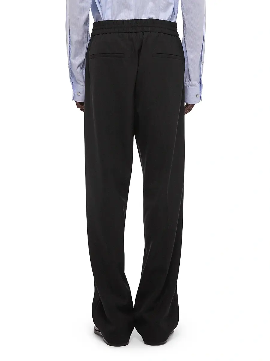 Helmut Lang Men's HL001 Wool Gabardine Pull-On Trousers | Thumbnail 5 Helmut Lang Men's HL001 Wool Gabardine Pull-On Trousers | Thumbnail 5