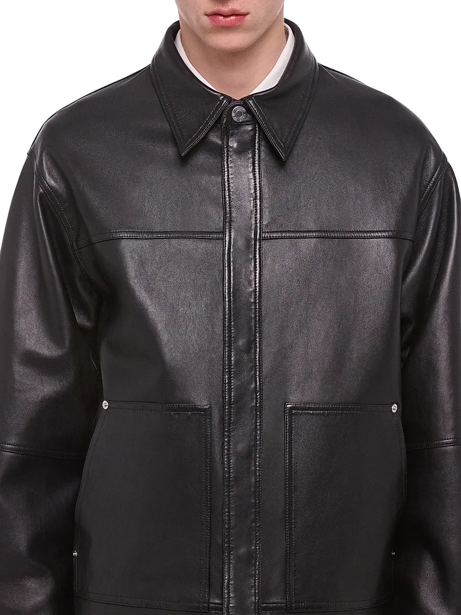 Helmut Lang Men's Leather Jacket | Thumbnail 5 Helmut Lang Men's Leather Jacket | Thumbnail 5