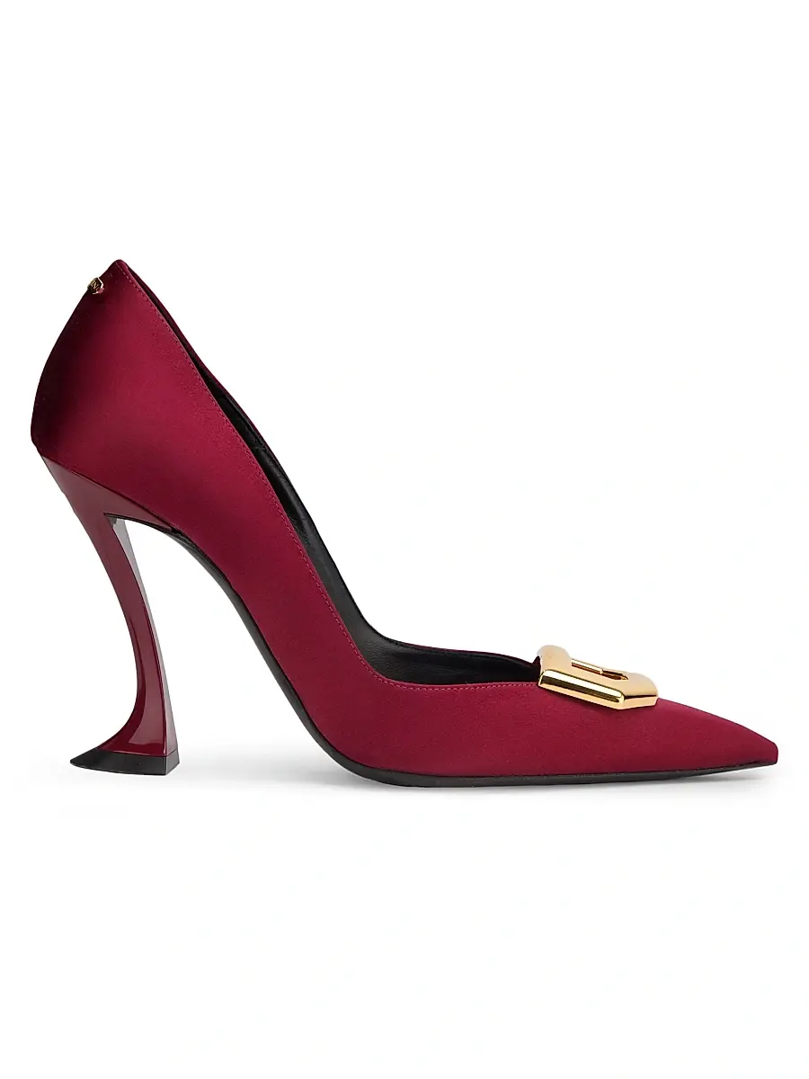 Women's 100MM Midnight Step Buckle Pumps Women's 100MM Midnight Step Buckle Pumps