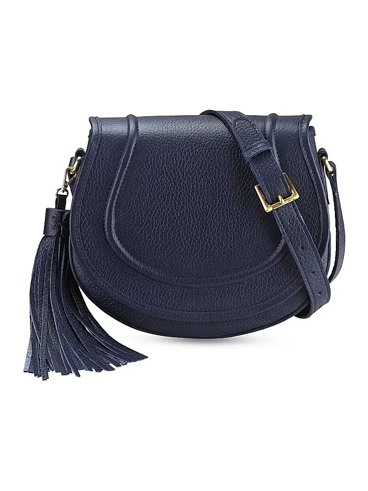 Women's Jenni Pebble Leather Saddle Bag