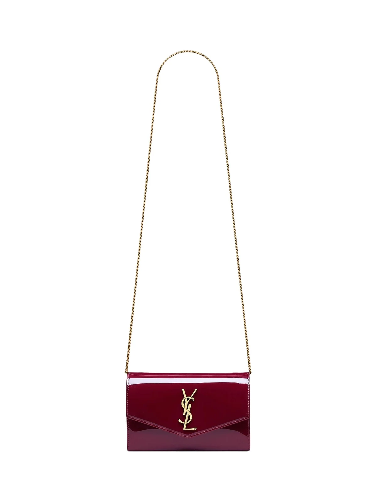 Women's Uptown Chain Wallet in Patent Leather - Grenade Women's Uptown Chain Wallet in Patent Leather - Grenade
