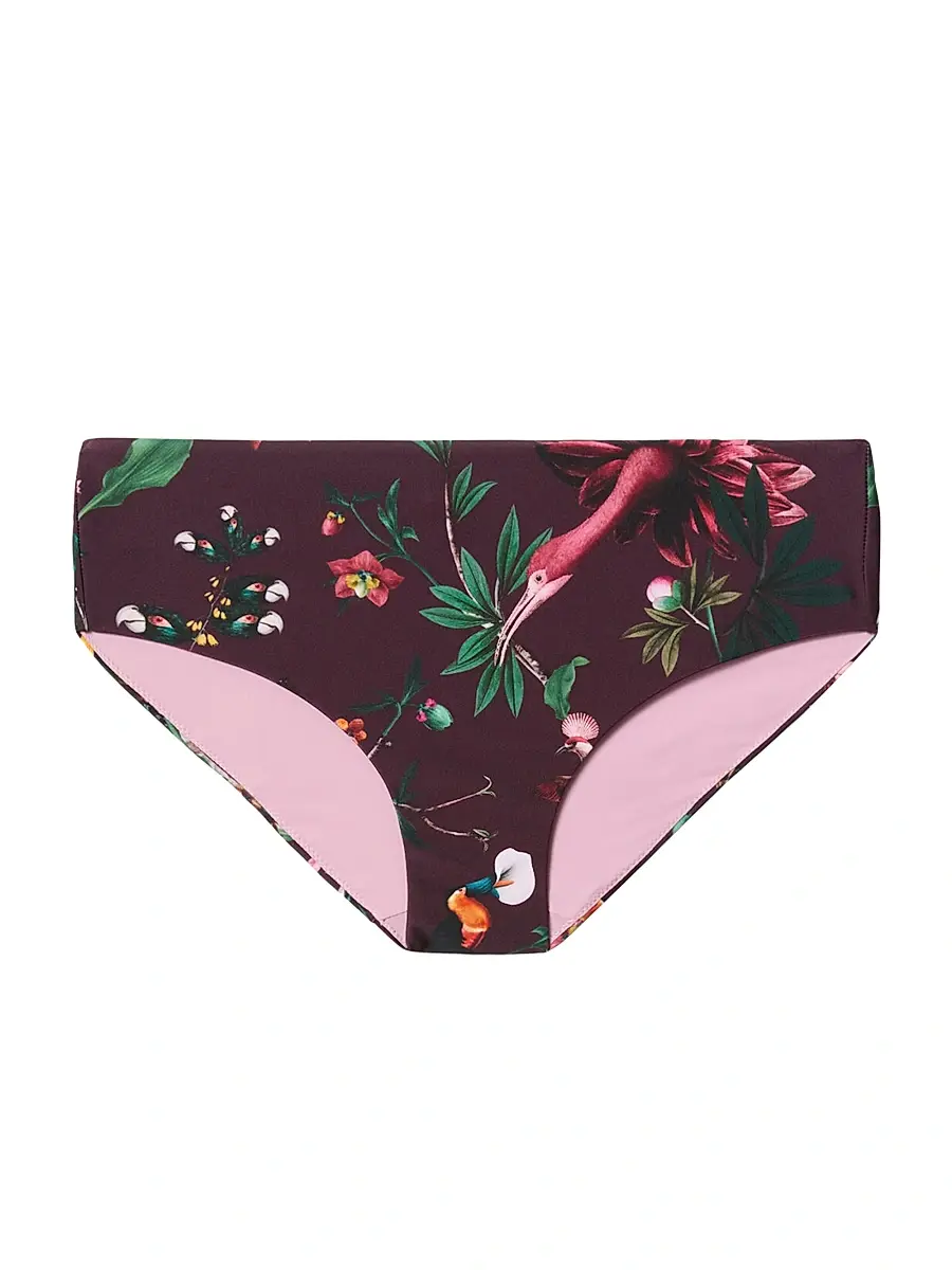 La DoubleJ Women's Boy Brief - Zooflora Mini Bordeaux | Image 1 La DoubleJ Women's Boy Brief - Zooflora Mini Bordeaux | Image 1