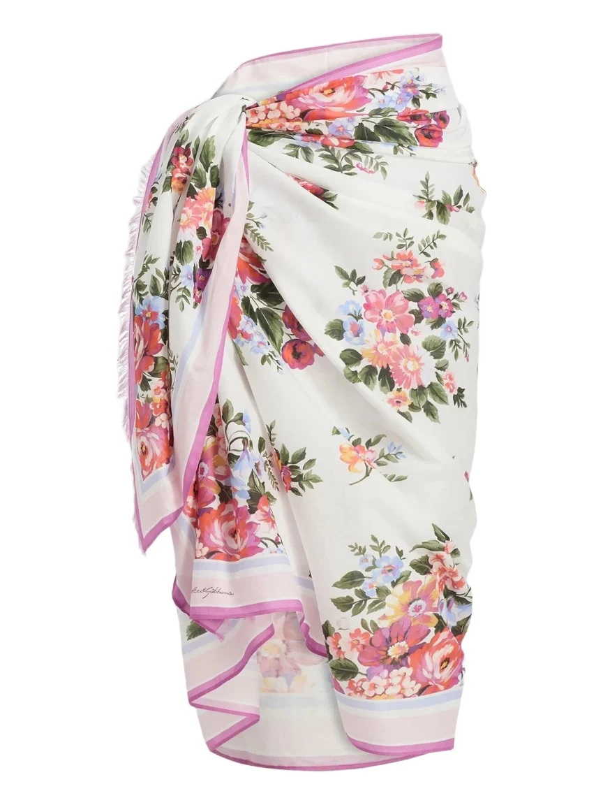 Dolce & Gabbana Women's Floral Bouquet Cotton Pareo