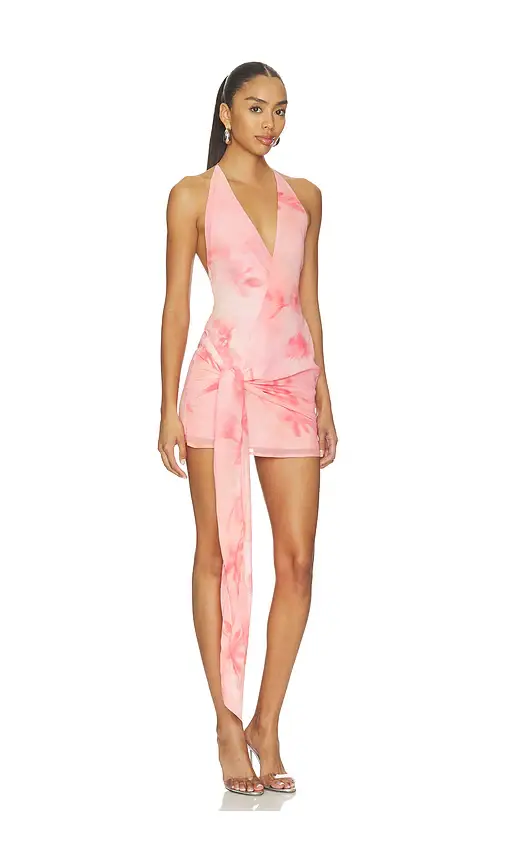 MORE TO COME Karter Wrap Mini Dress | Thumbnail 2