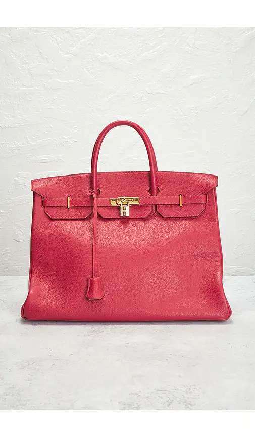 HERMÈS 1992 Fjord Birkin 40 Retourne Handbag | Thumbnail 2 HERMÈS 1992 Fjord Birkin 40 Retourne Handbag | Thumbnail 2