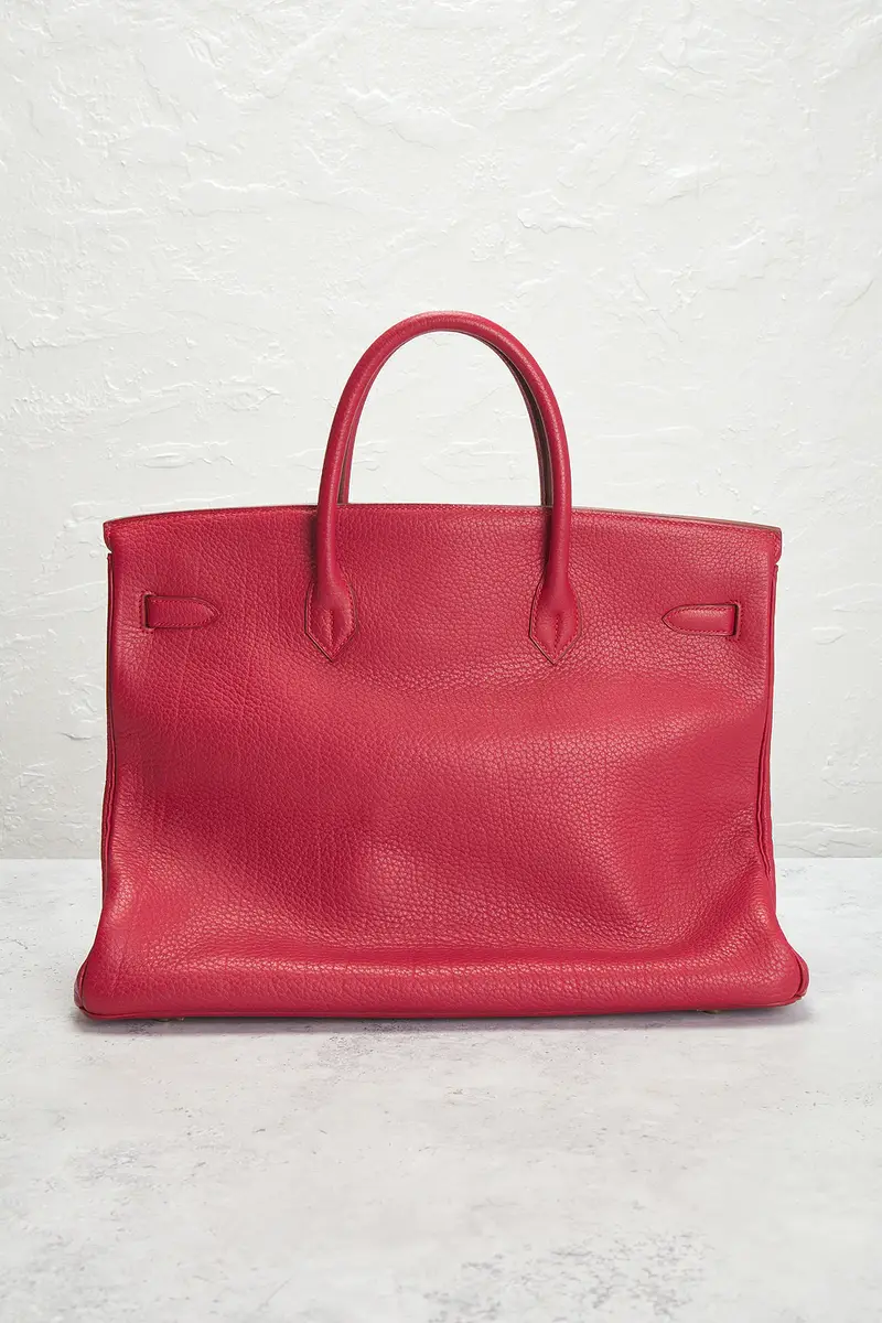 HERMÈS 1992 Fjord Birkin 40 Retourne Handbag | Thumbnail 5 HERMÈS 1992 Fjord Birkin 40 Retourne Handbag | Thumbnail 5