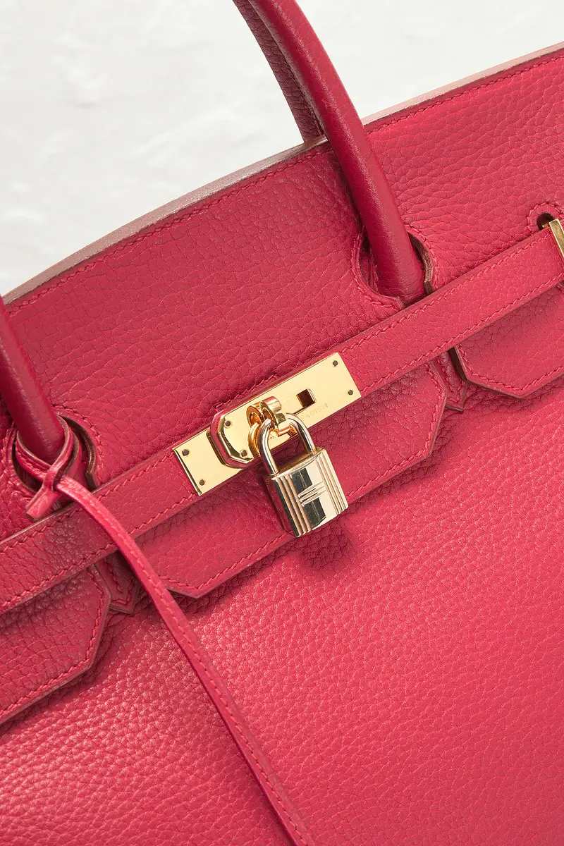 HERMÈS 1992 Fjord Birkin 40 Retourne Handbag | Thumbnail 7 HERMÈS 1992 Fjord Birkin 40 Retourne Handbag | Thumbnail 7