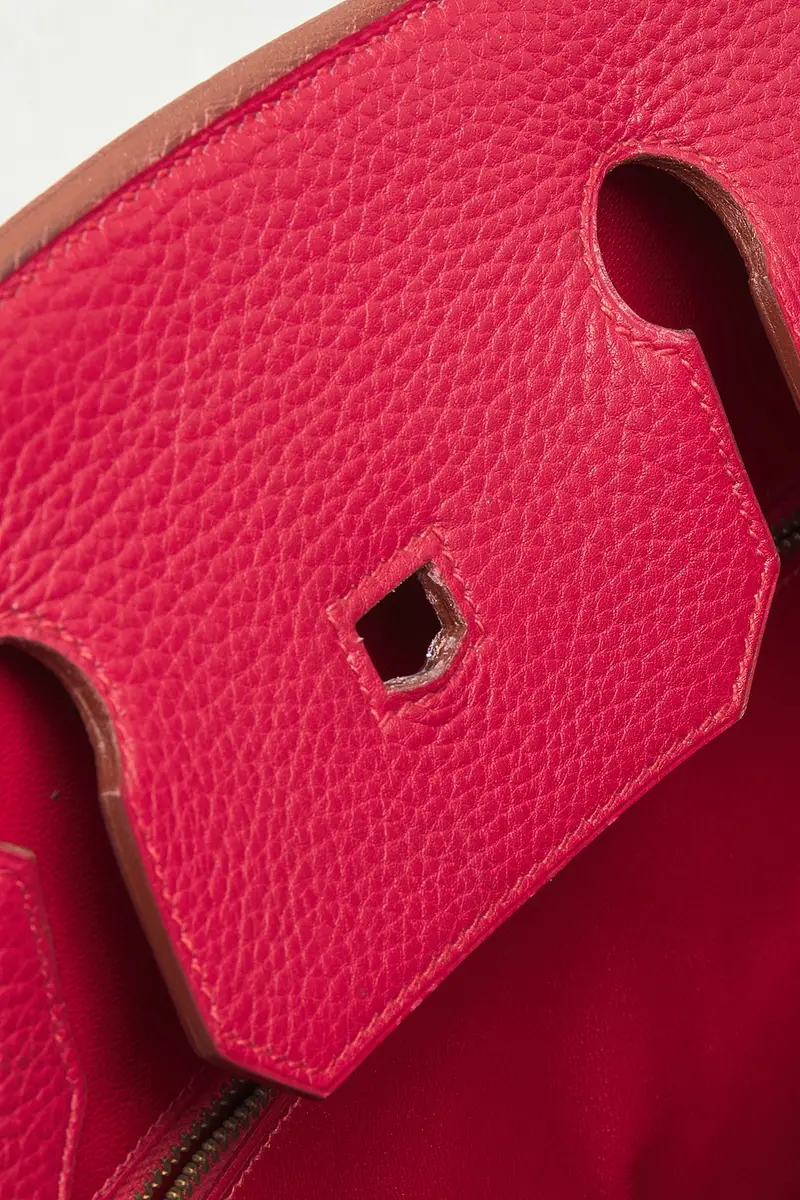 HERMÈS 1992 Fjord Birkin 40 Retourne Handbag | Thumbnail 9 HERMÈS 1992 Fjord Birkin 40 Retourne Handbag | Thumbnail 9