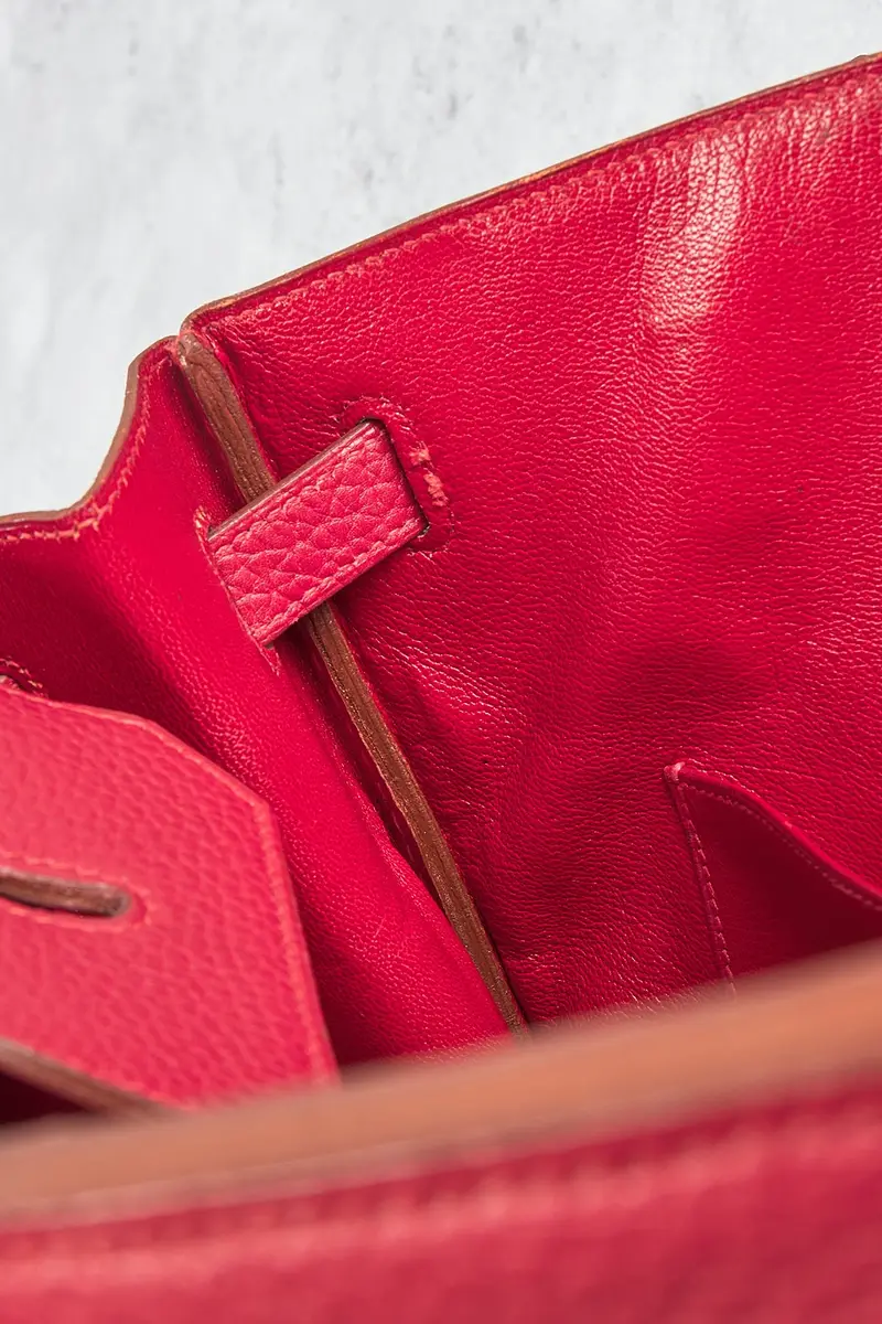 HERMÈS 1992 Fjord Birkin 40 Retourne Handbag | Thumbnail 10 HERMÈS 1992 Fjord Birkin 40 Retourne Handbag | Thumbnail 10