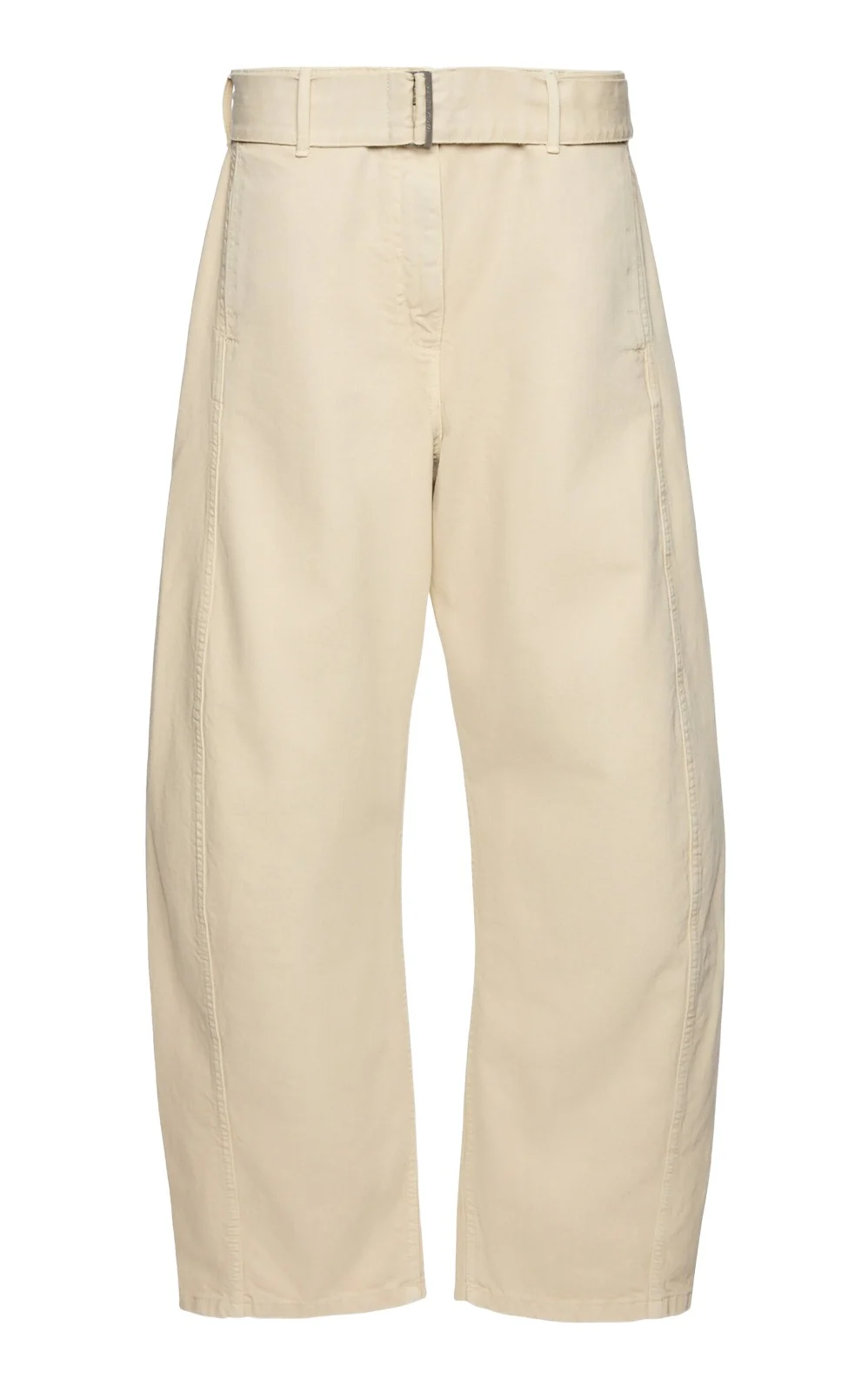 Magda Butrym Rigid Wide-Leg Beige Jeans