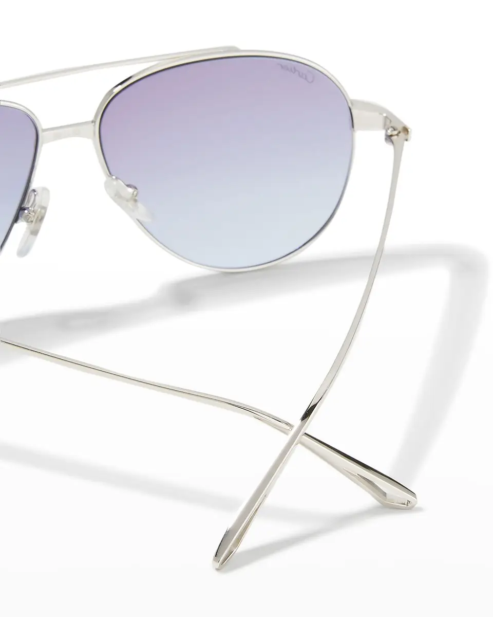 Cartier Santos Screw Metal Aviator Sunglasses | Thumbnail 4 Cartier Santos Screw Metal Aviator Sunglasses | Thumbnail 4