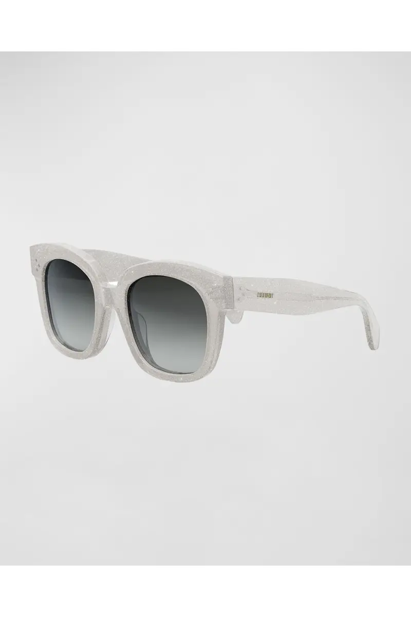 CELINE Glittery Bold Acetate Square Sunglasses | Thumbnail 4 CELINE Glittery Bold Acetate Square Sunglasses | Thumbnail 4