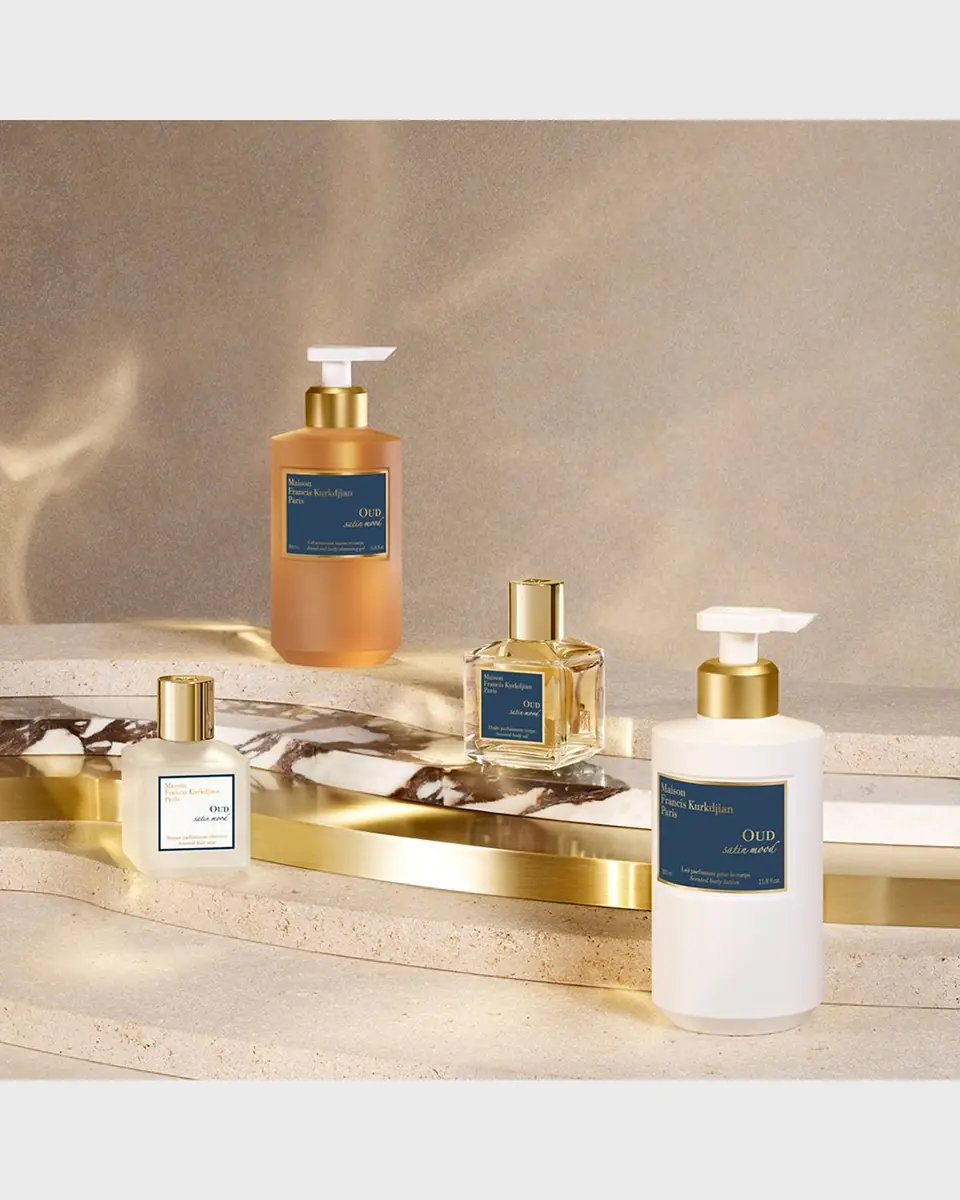 Maison Francis Kurkdjian Oud Satin Mood Hand and Body Cleansing Gel, 11.8 oz. | Thumbnail 4 Maison Francis Kurkdjian Oud Satin Mood Hand and Body Cleansing Gel, 11.8 oz. | Thumbnail 4