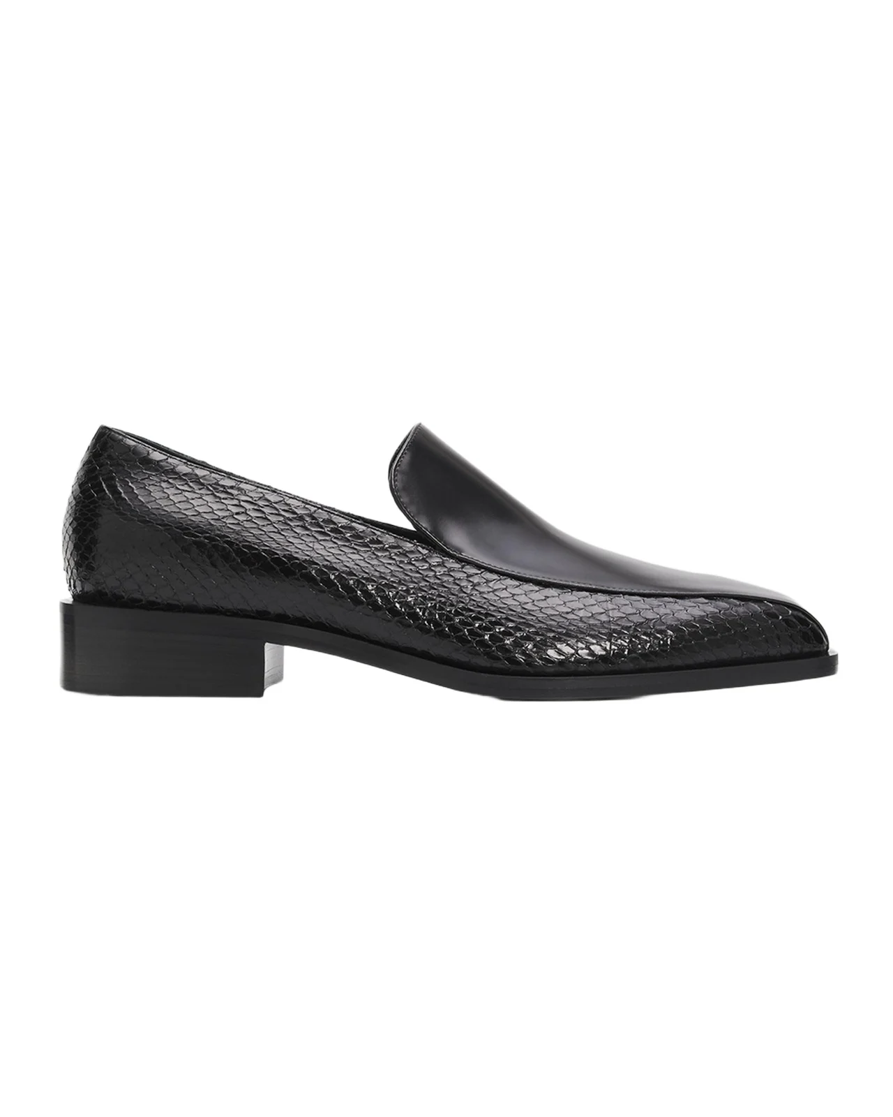 Giuseppe Zanotti Men's Python Leather Square-Toe Dress Loafers