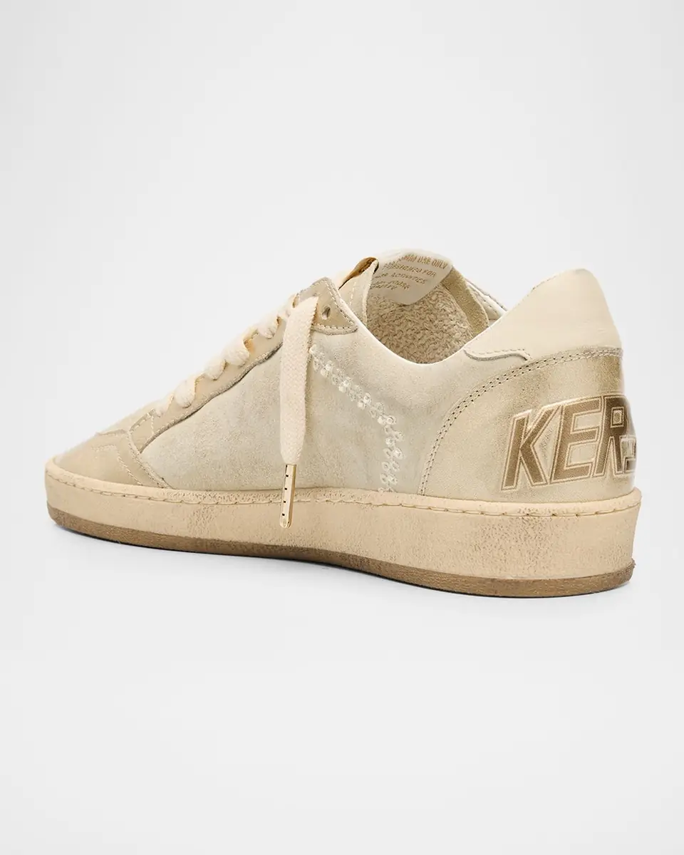 Golden Goose Ball Star Suede Low-Top Sneakers | Thumbnail 4