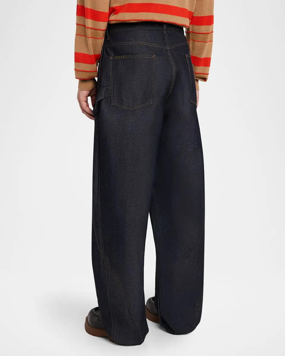 JW Anderson Men's Twisted Workwear Denim Jeans | Thumbnail 2 JW Anderson Men's Twisted Workwear Denim Jeans | Thumbnail 2