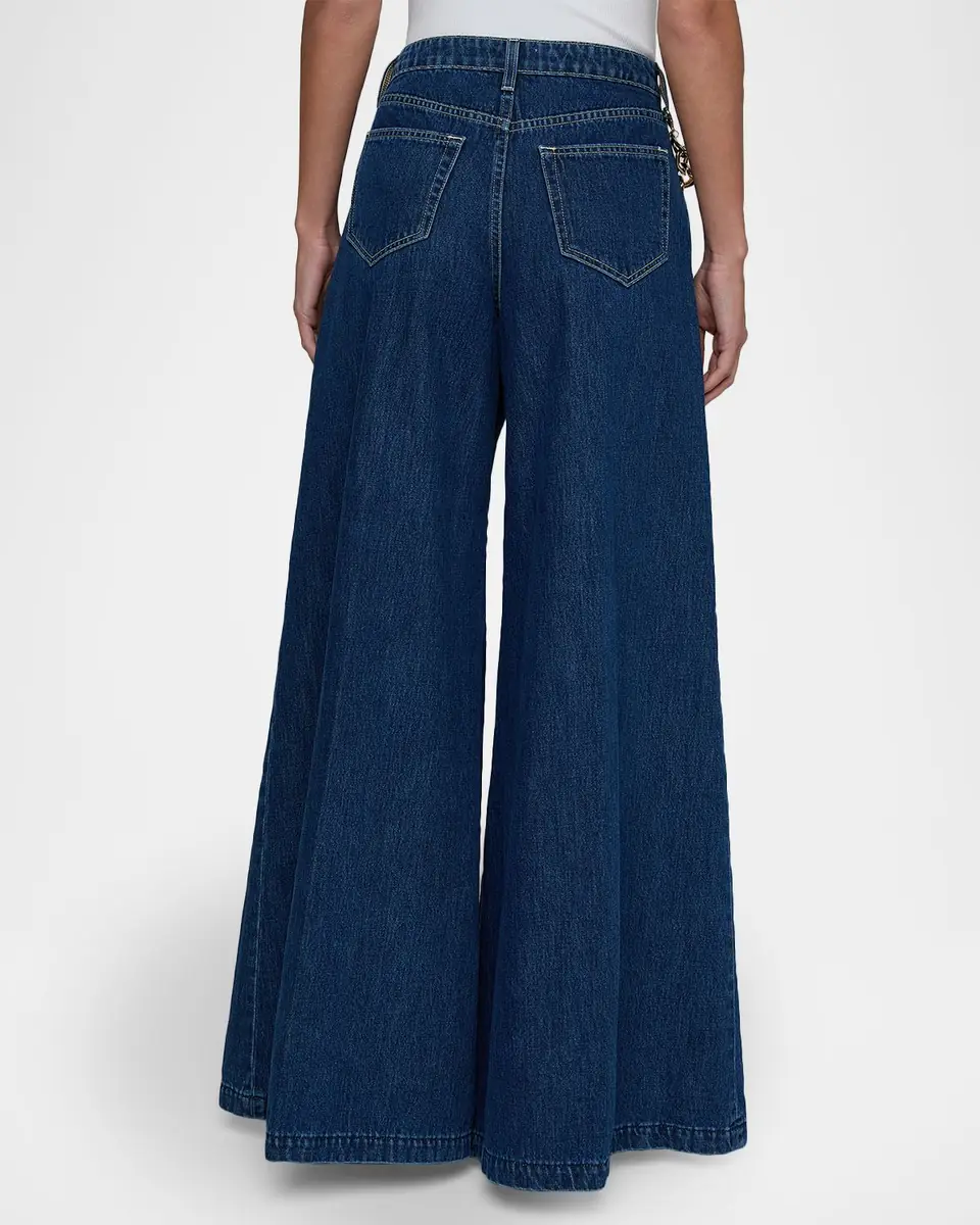 L'Agence Chayse Pleated Wide-Leg Jeans | Thumbnail 2