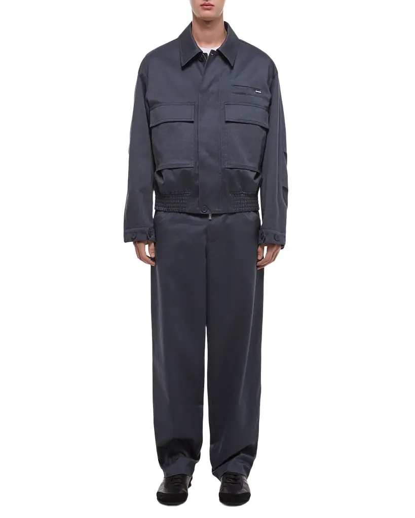 Helmut Lang Men's Cotton Flap-Pocket Bomber Jacket | Image 1 Helmut Lang Men's Cotton Flap-Pocket Bomber Jacket | Image 1