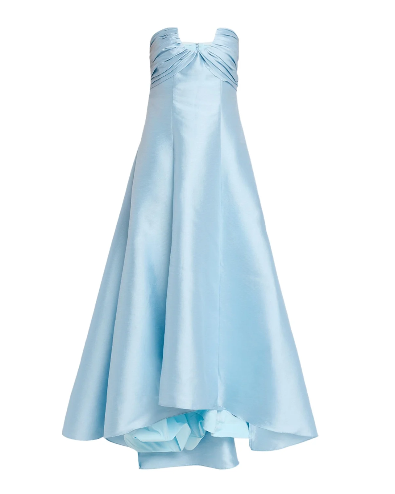 Strapless High-Low Pique Gown Strapless High-Low Pique Gown