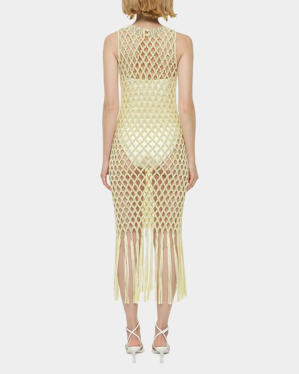 Simkhai Jensen Macrame Midi Dress | Thumbnail 2 Simkhai Jensen Macrame Midi Dress | Thumbnail 2