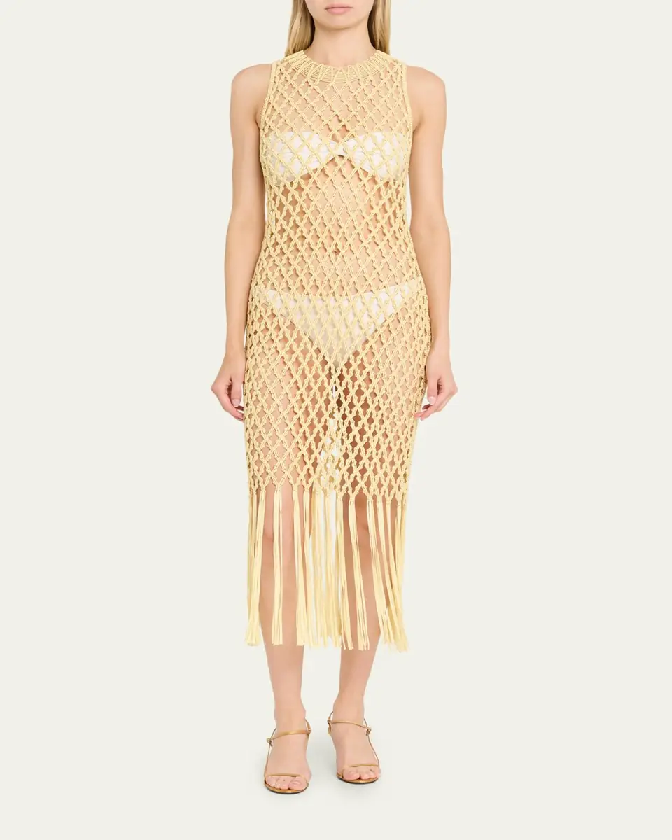 Simkhai Jensen Macrame Midi Dress | Thumbnail 6 Simkhai Jensen Macrame Midi Dress | Thumbnail 6
