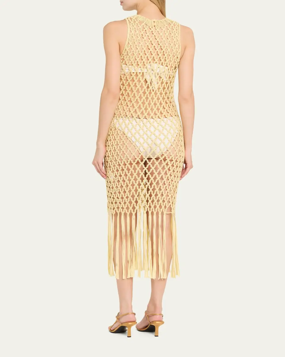 Simkhai Jensen Macrame Midi Dress | Thumbnail 7 Simkhai Jensen Macrame Midi Dress | Thumbnail 7