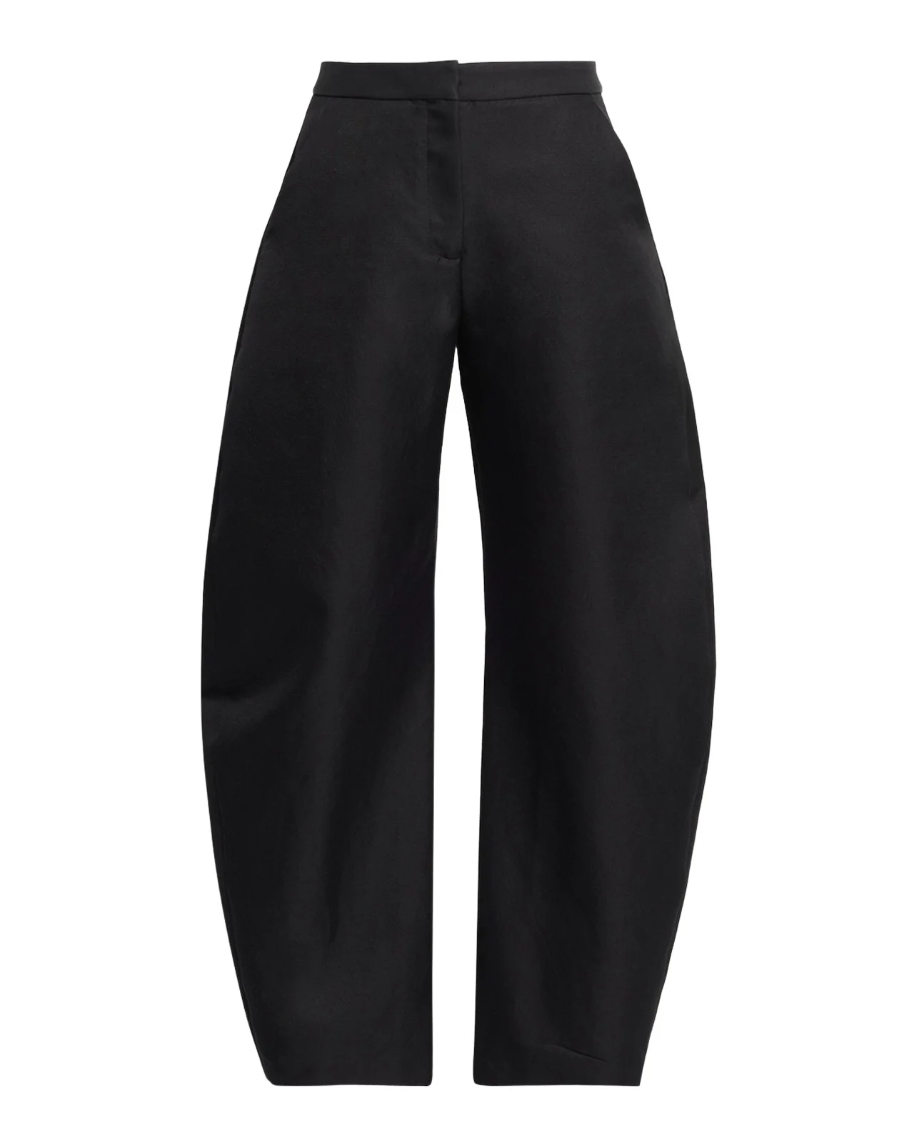 High-Rise Wool Round Barrel-Leg Pants High-Rise Wool Round Barrel-Leg Pants